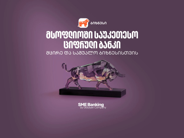 საქართველოს ბანკი მსოფლიოში საუკეთესო ციფრული ბანკია მცირე და საშუალო ბიზნესებისთვის